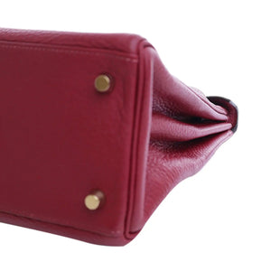 Hermès Kelly Retourne 28 Rouge Grenat Togo