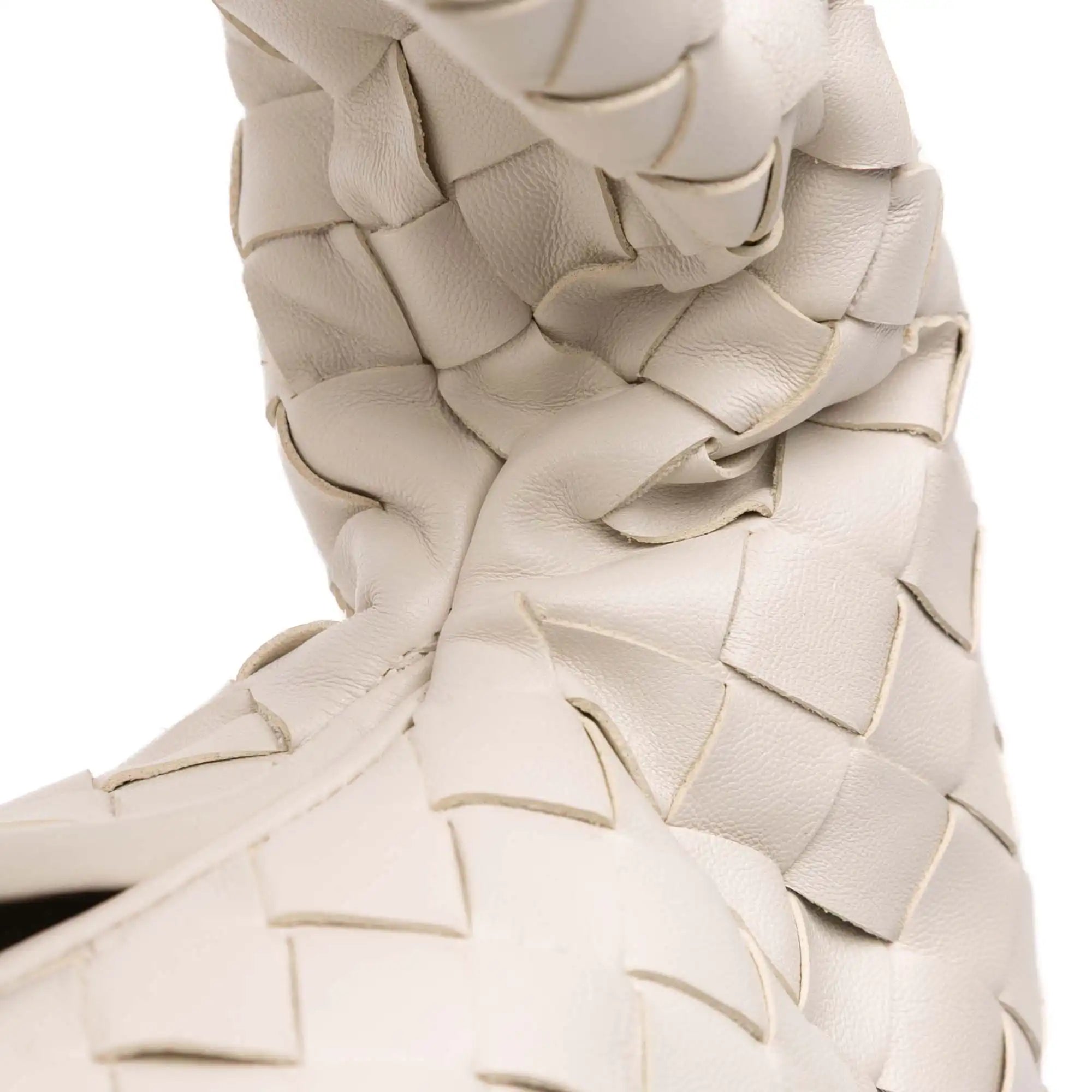 Bottega Veneta Hobo Bag Small White  Intrecciato
