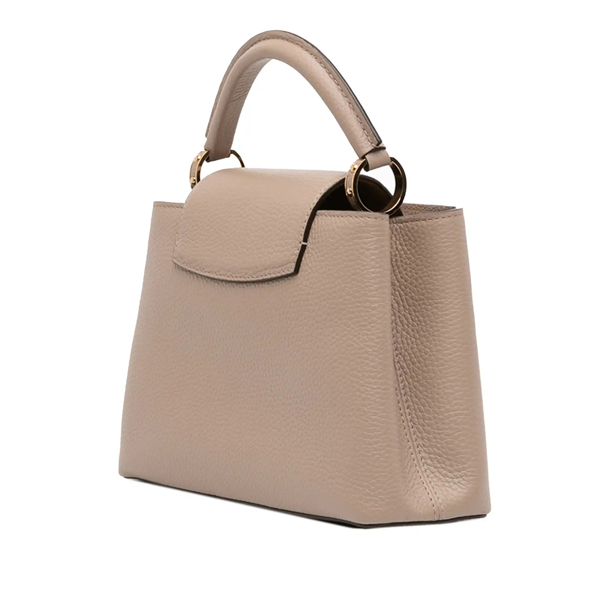 Louis Vuitton Capucines BB Light Brown Taurillon Gold