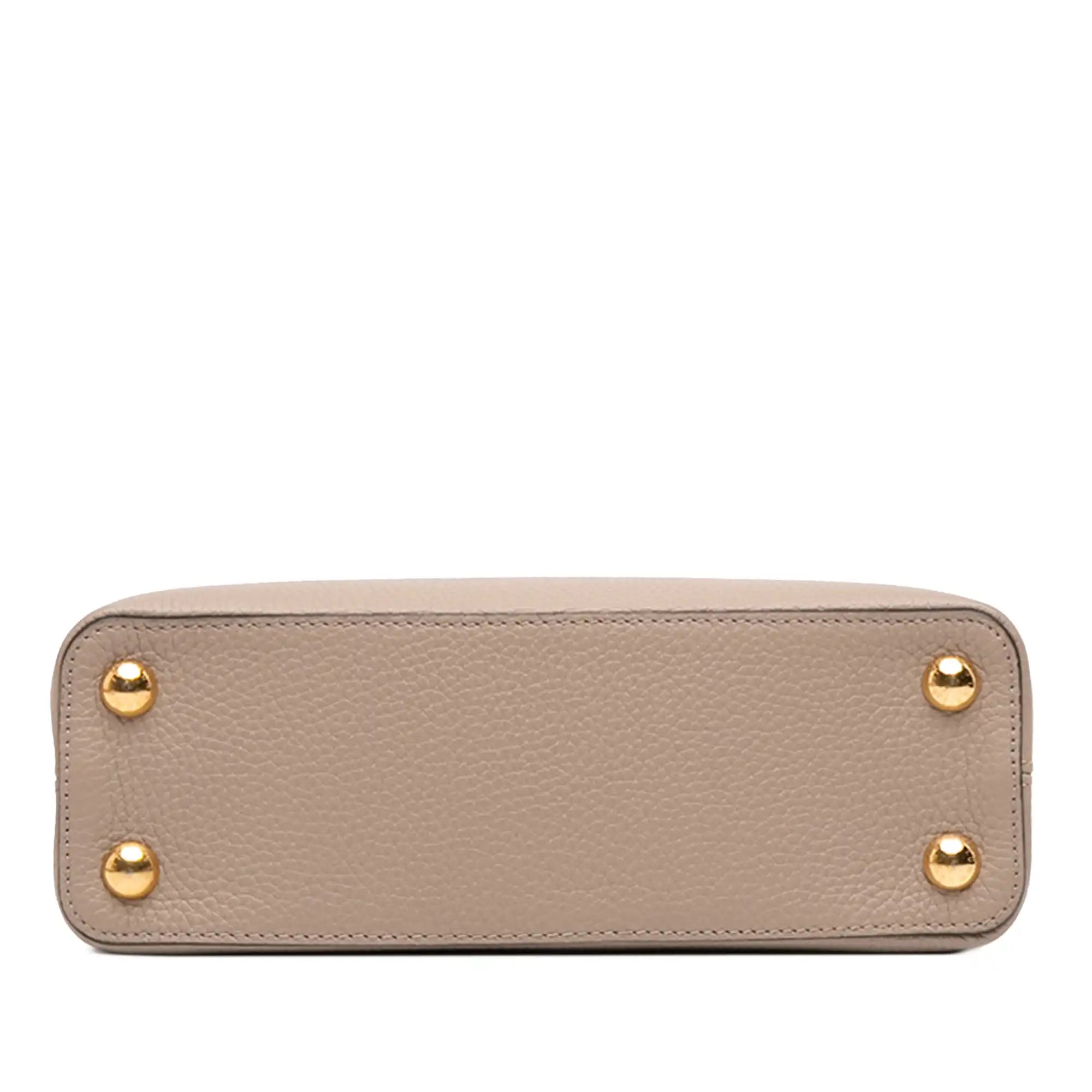 Louis Vuitton Capucines BB Light Brown Taurillon Gold