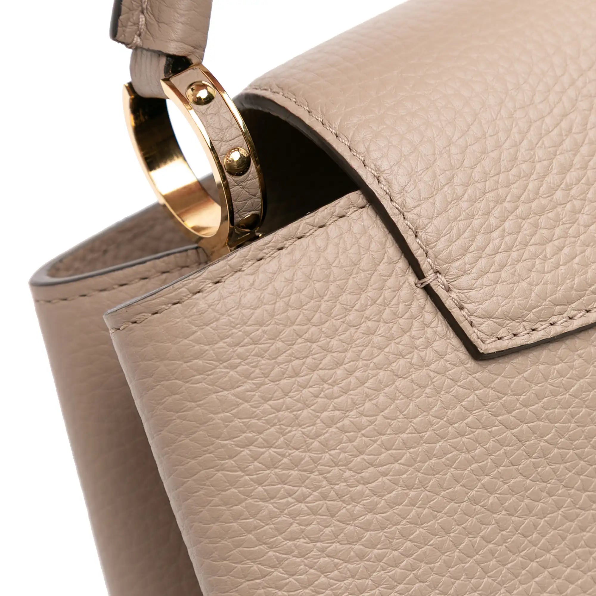 Louis Vuitton Capucines BB Light Brown Taurillon Gold