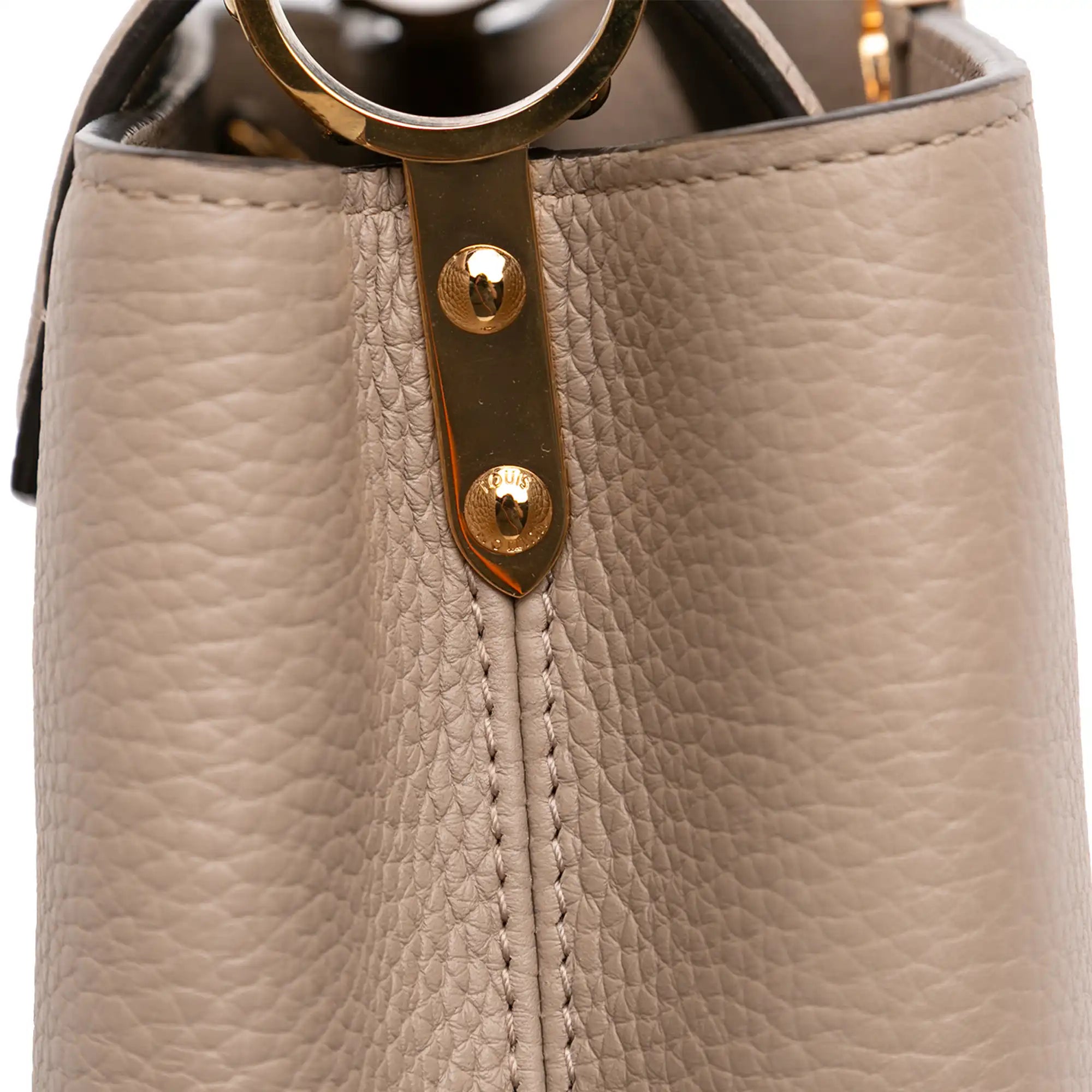 Louis Vuitton Capucines BB Light Brown Taurillon Gold