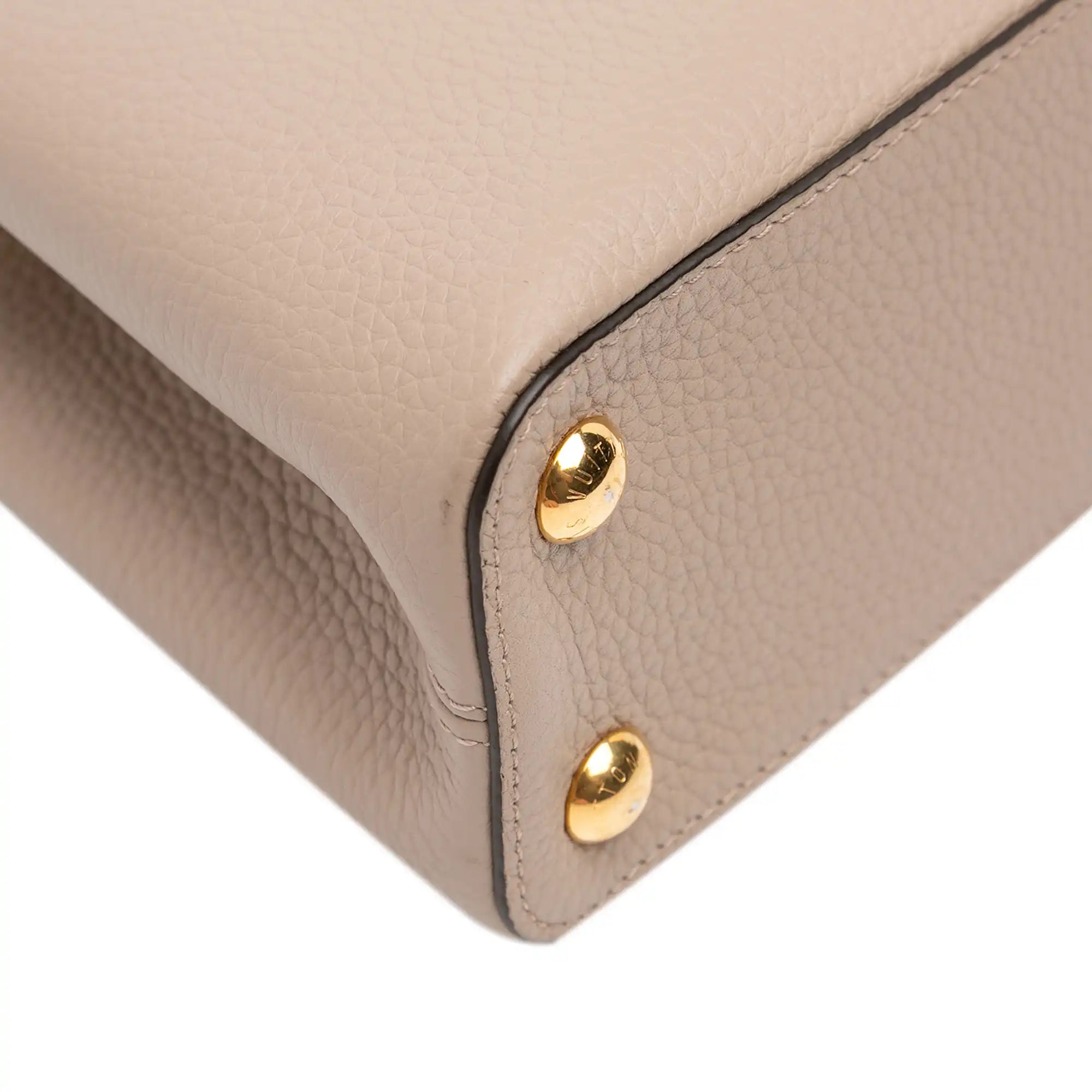 Louis Vuitton Capucines BB Light Brown Taurillon Gold