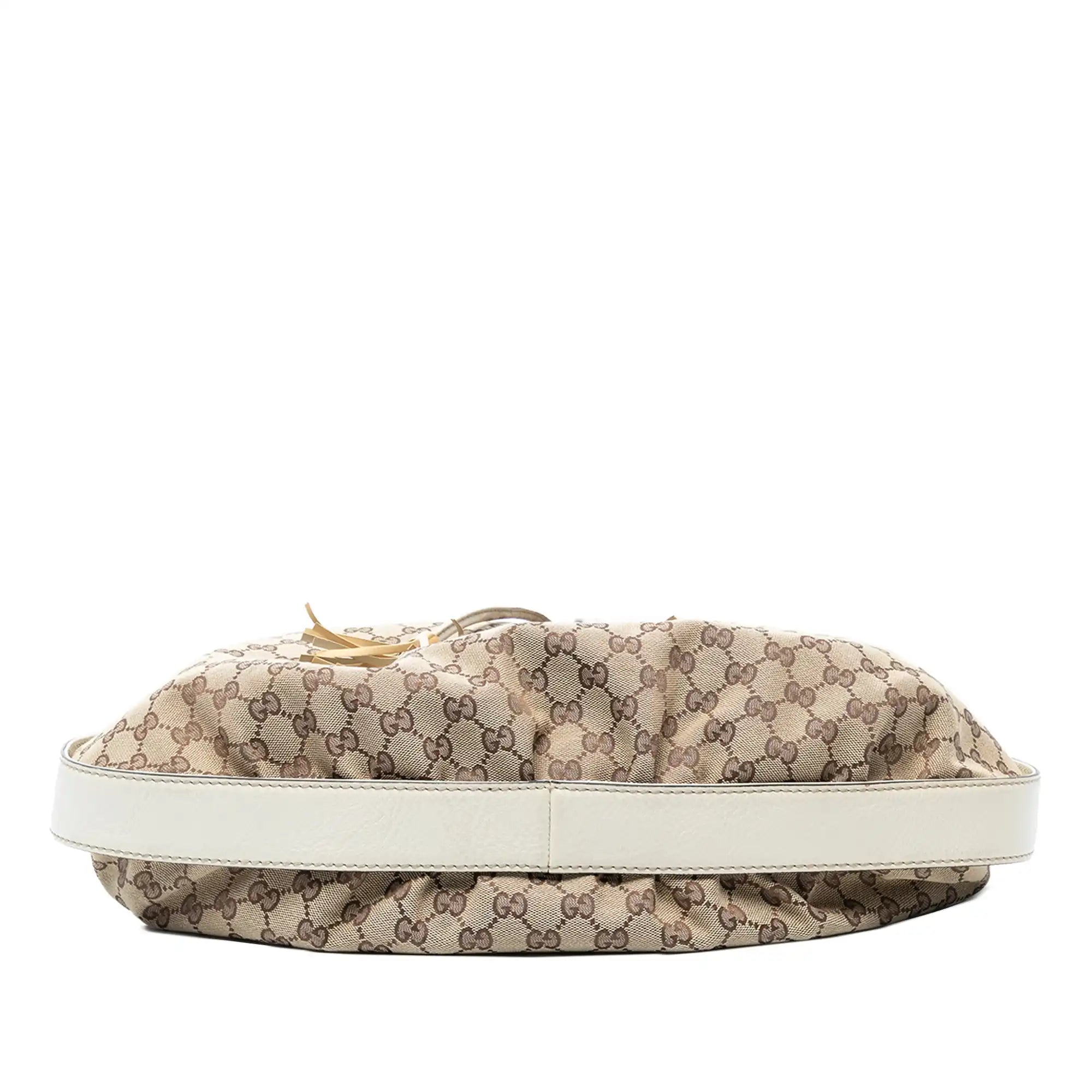 Gucci Interlocking Icon Drawstring Hobo GG Canvas