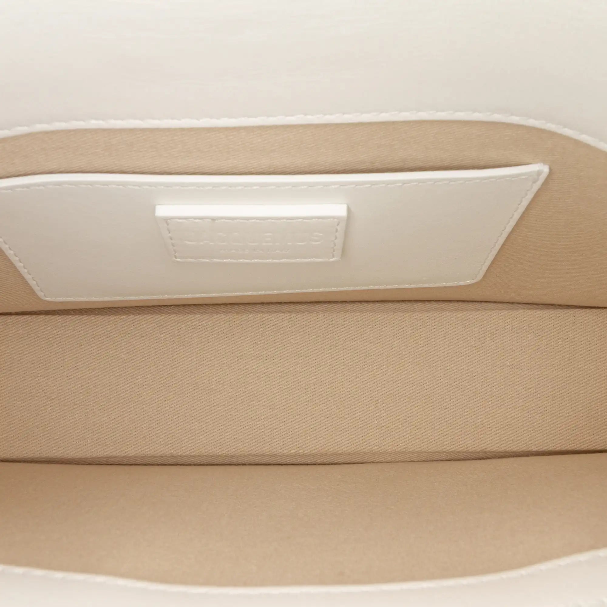 Jacquemus Le Bambino Long White Leather