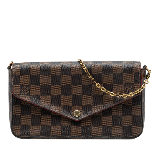 Louis Vuitton Pochette Félicie Damier Ebene Canvas