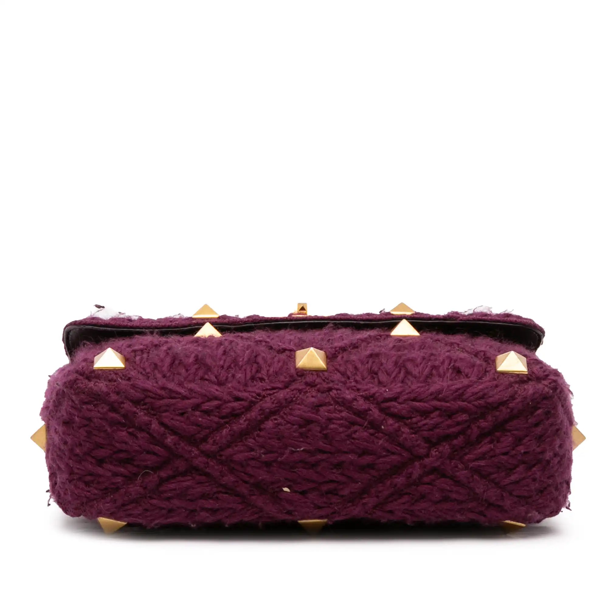 Valentino RomanStud Large Purple Knit