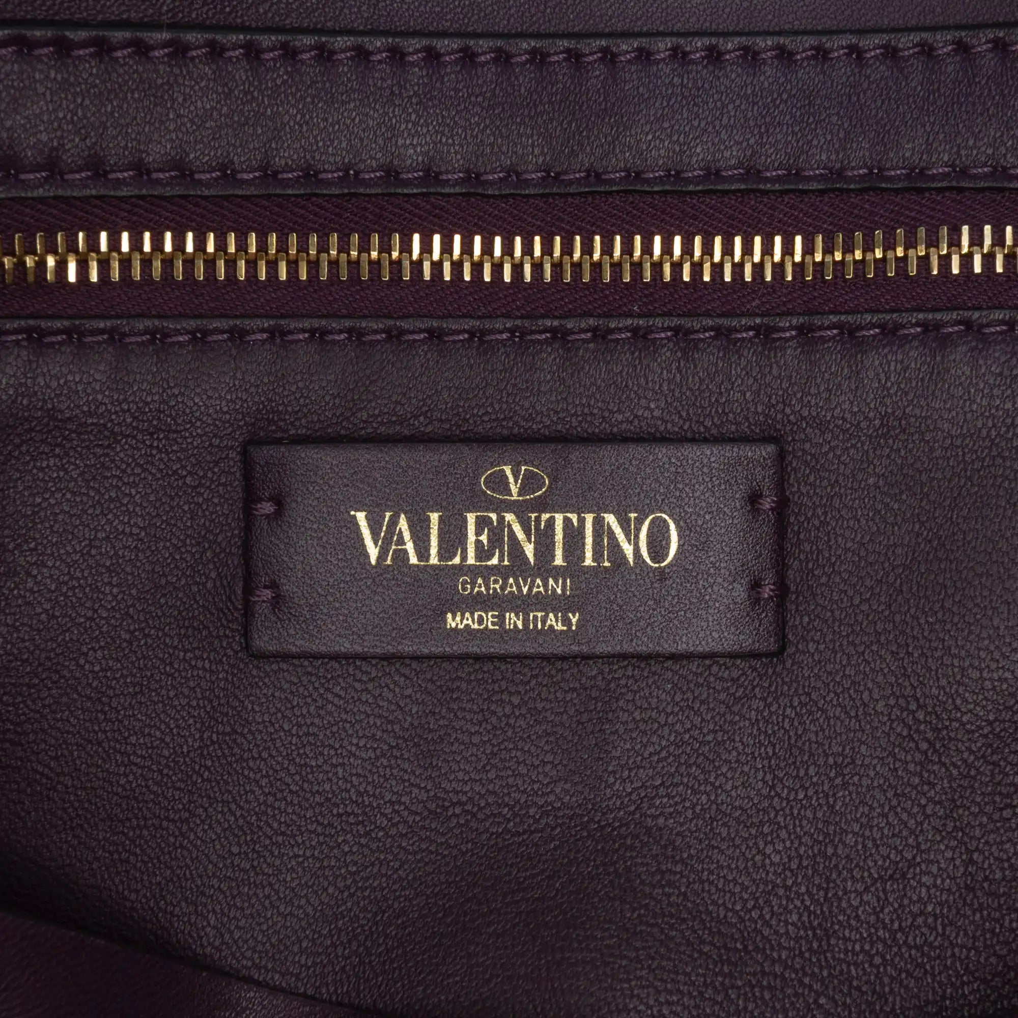 Valentino RomanStud Large Purple Knit