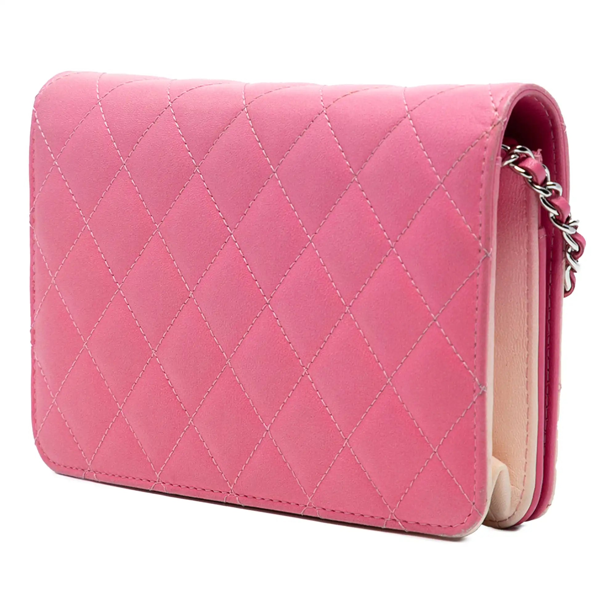 Chanel WoC Pink Ombre Lambskin Silver