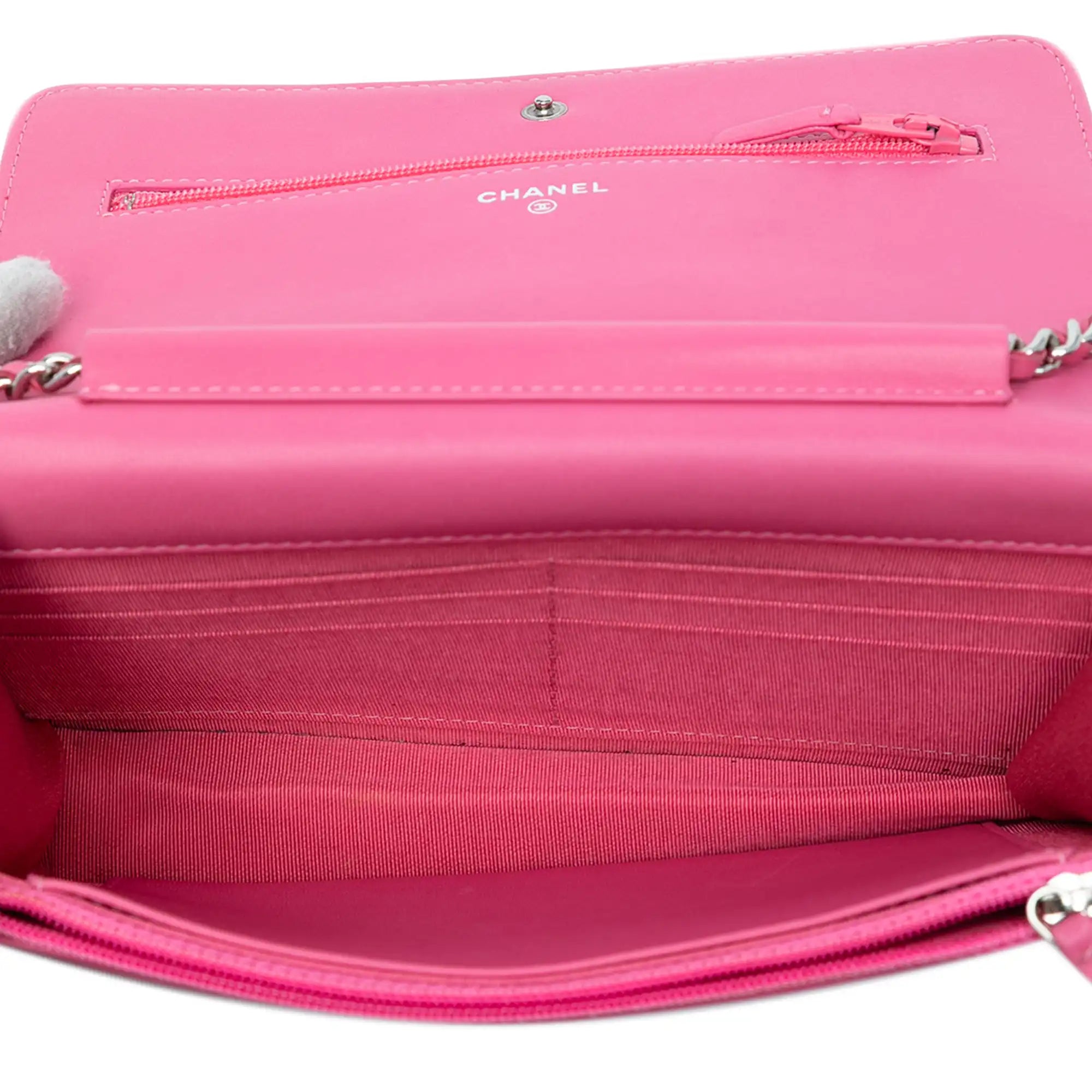 Chanel WoC Pink Ombre Lambskin Silver