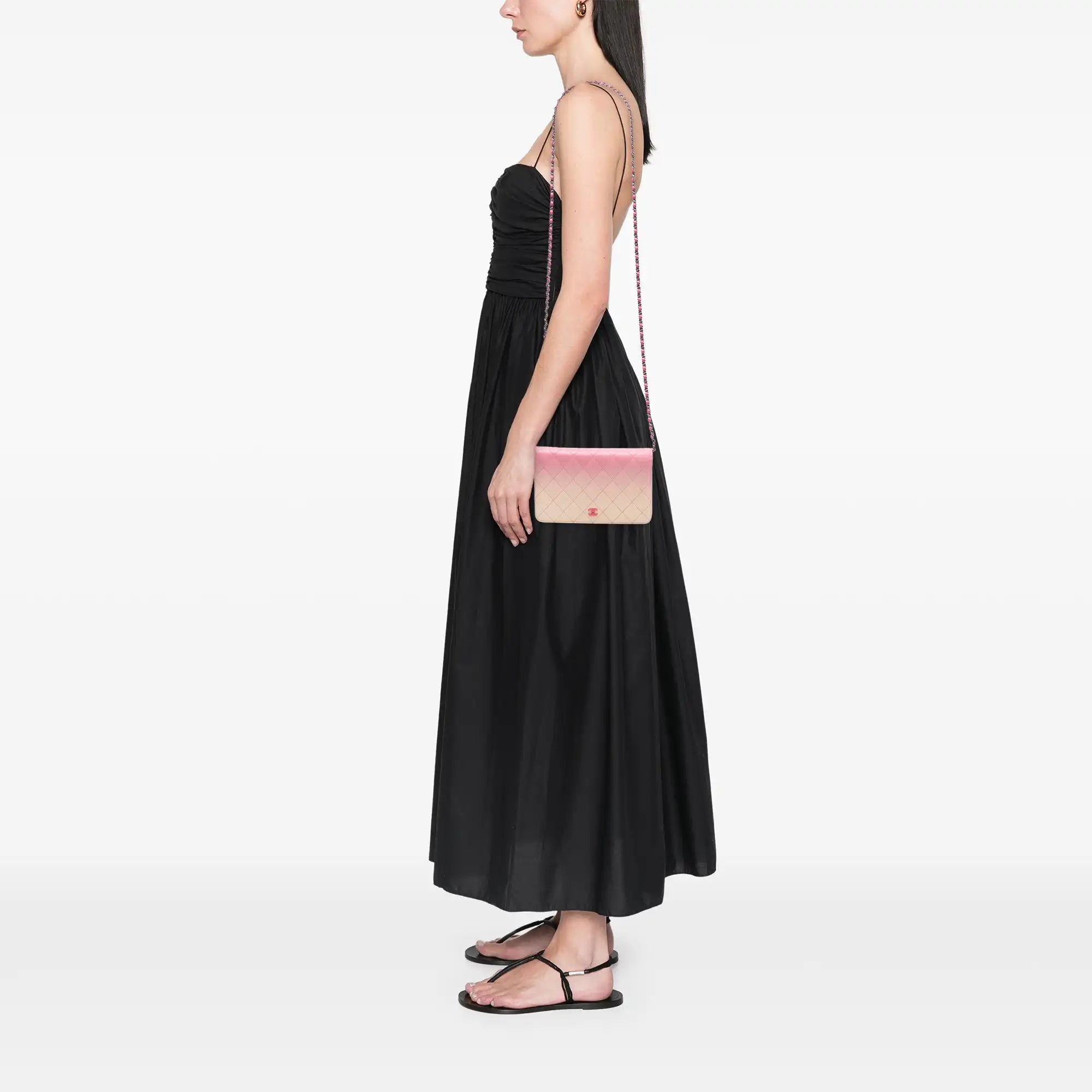 Chanel WoC Pink Ombre Lambskin Silver