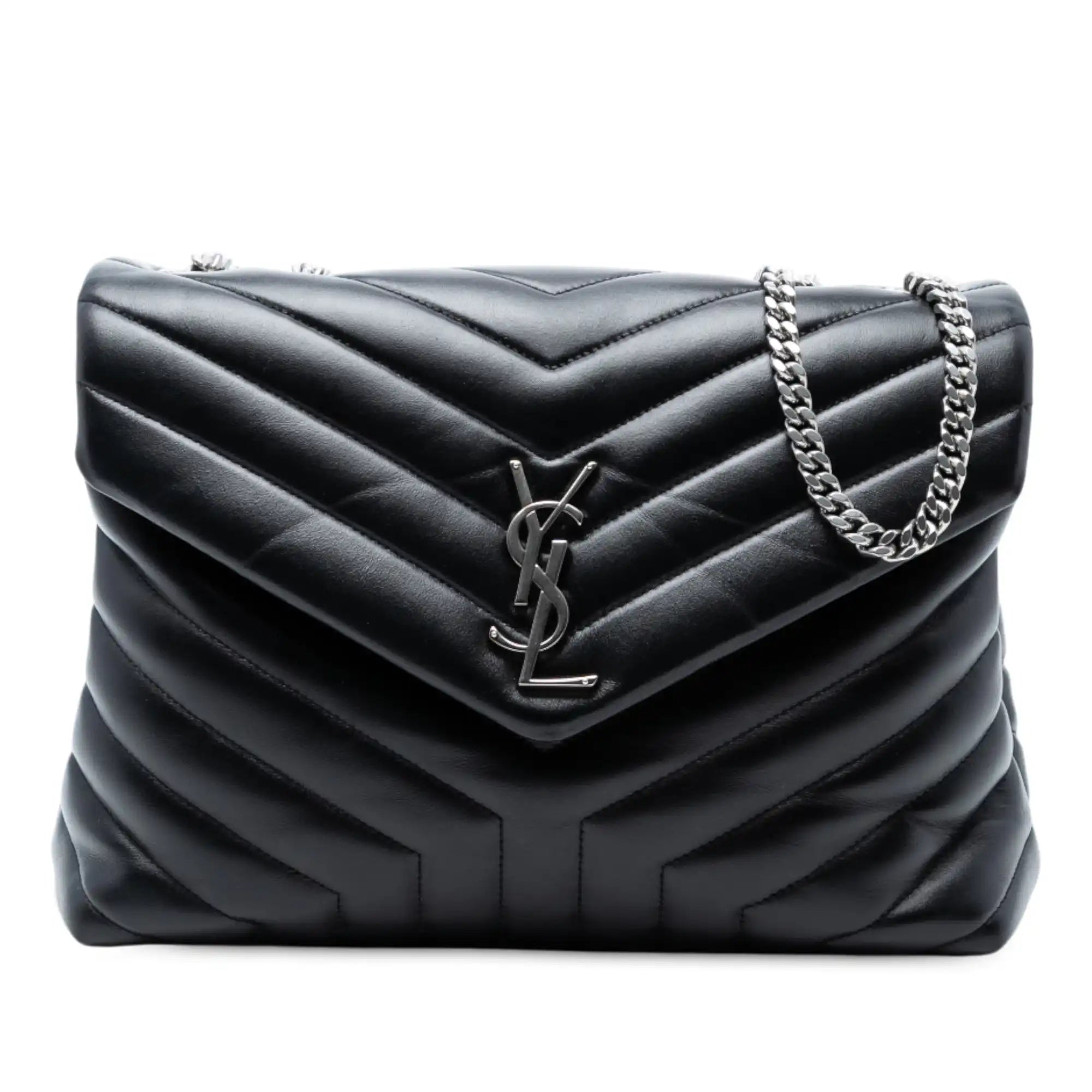 Yves Saint Laurent LouLou Medium Black Silver