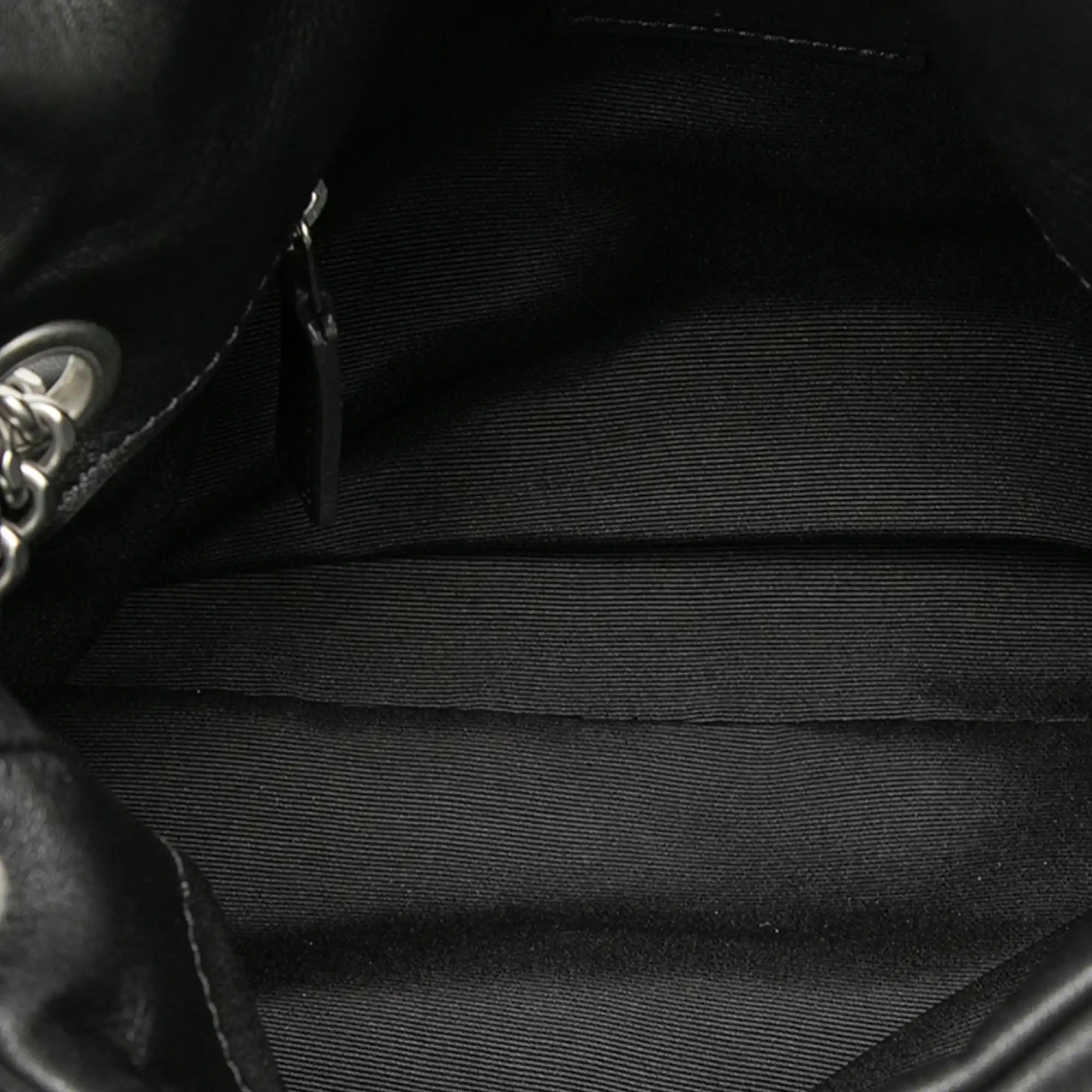 Yves Saint Laurent LouLou Puffer Small Black Lambskin