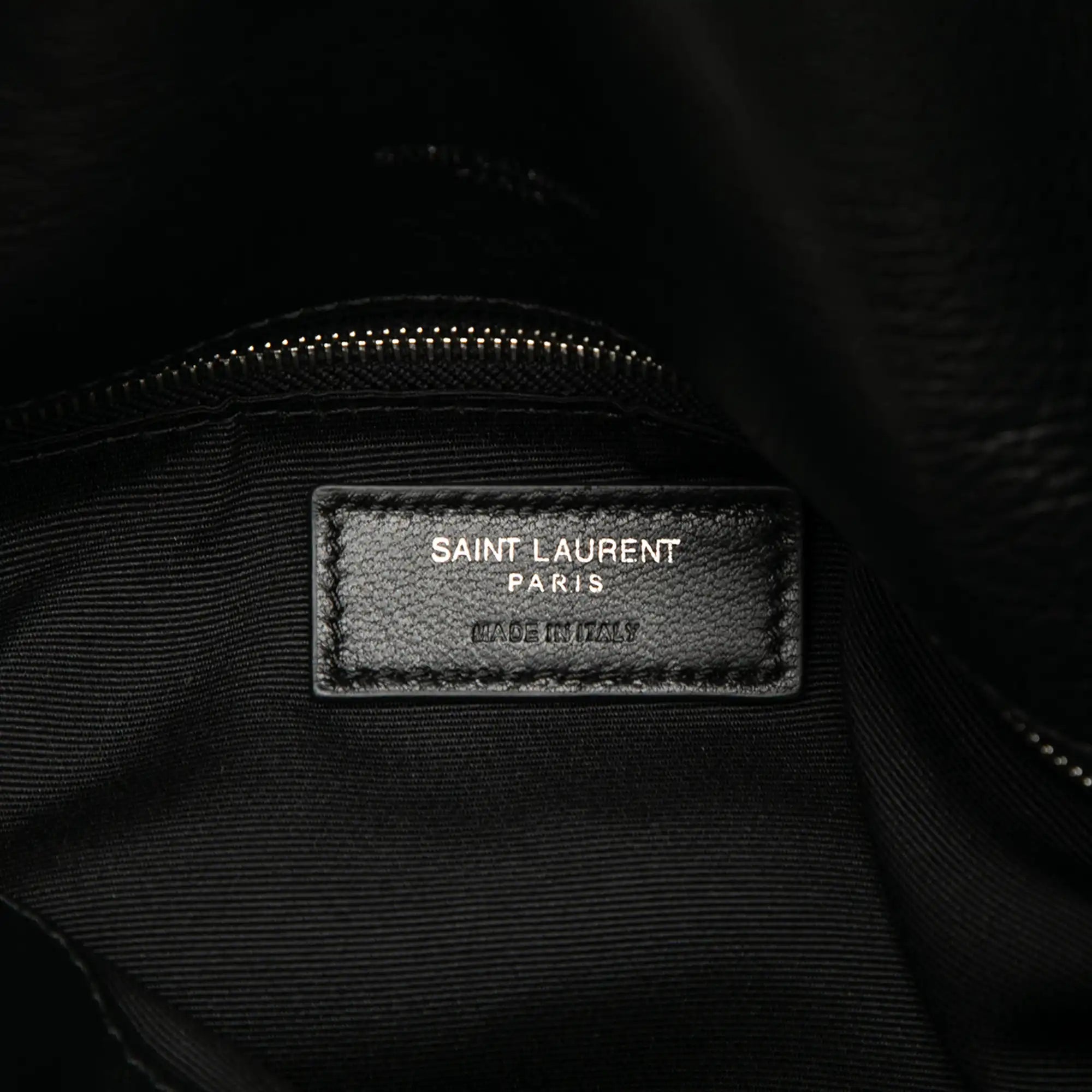 Yves Saint Laurent LouLou Puffer Small Black Lambskin
