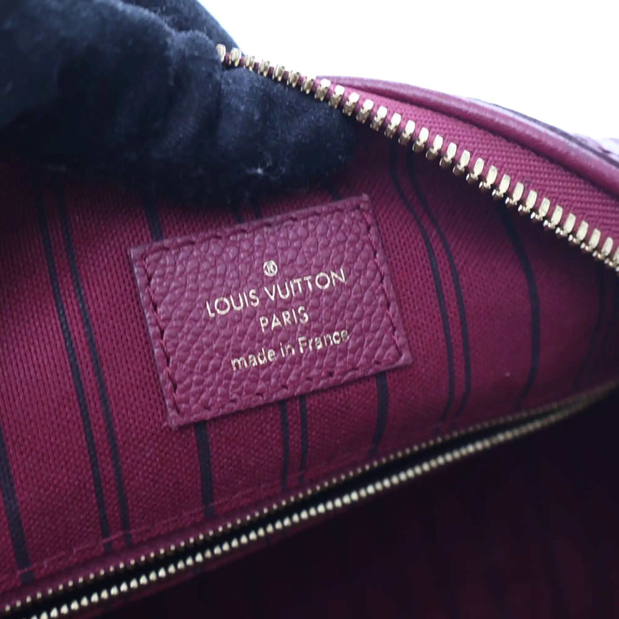 Louis Vuitton Speedy 25 Bandoulière Burgundy Monogram Empreinte