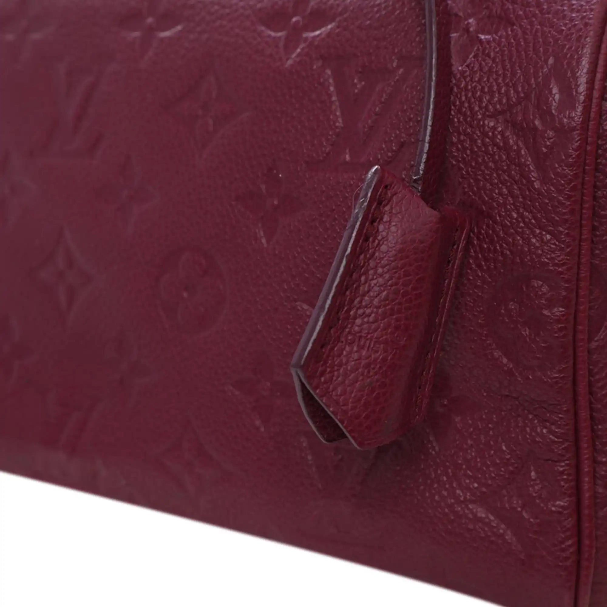 Louis Vuitton Speedy 25 Bandoulière Burgundy Monogram Empreinte