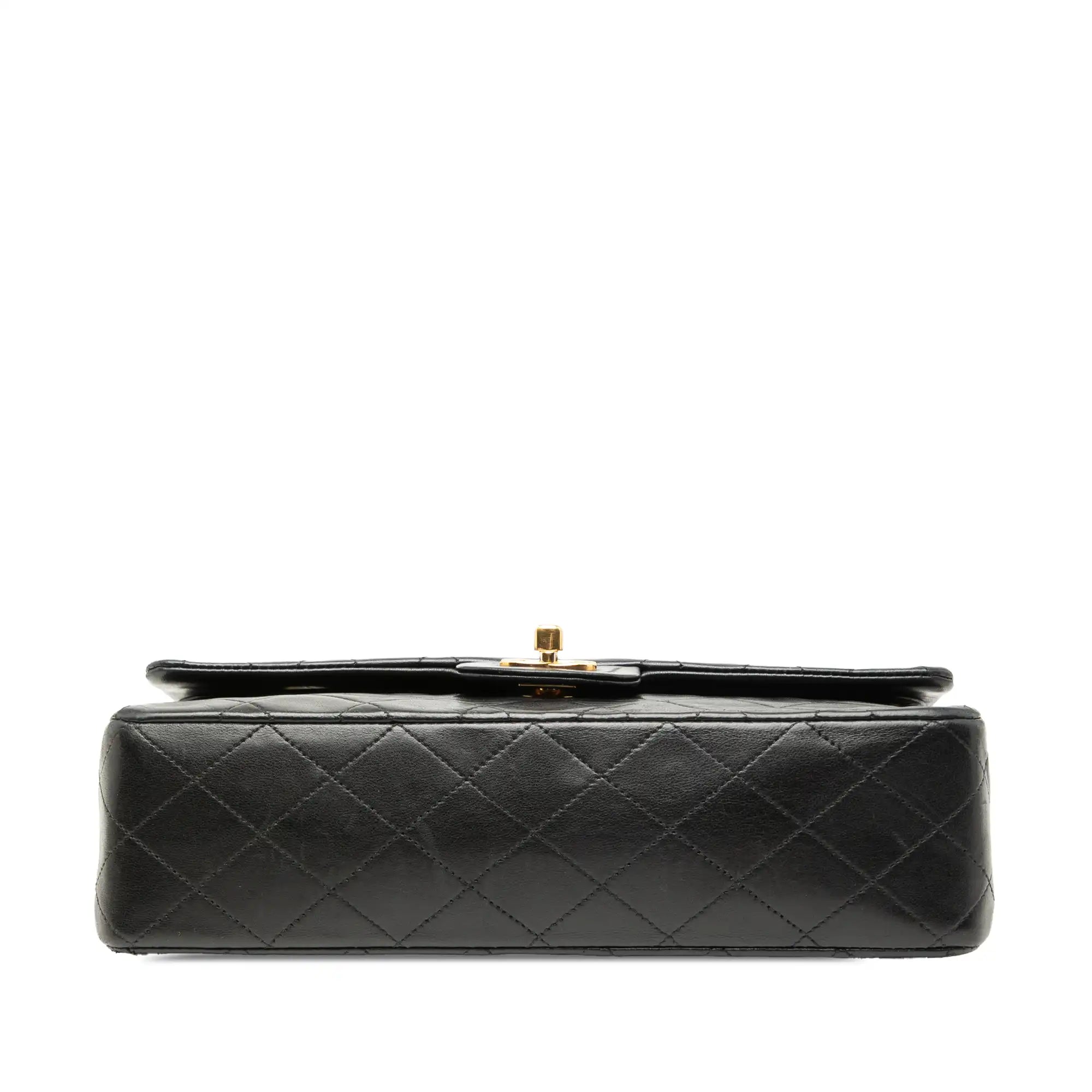 Chanel Classic Double Flap Medium Black Lambskin Gold