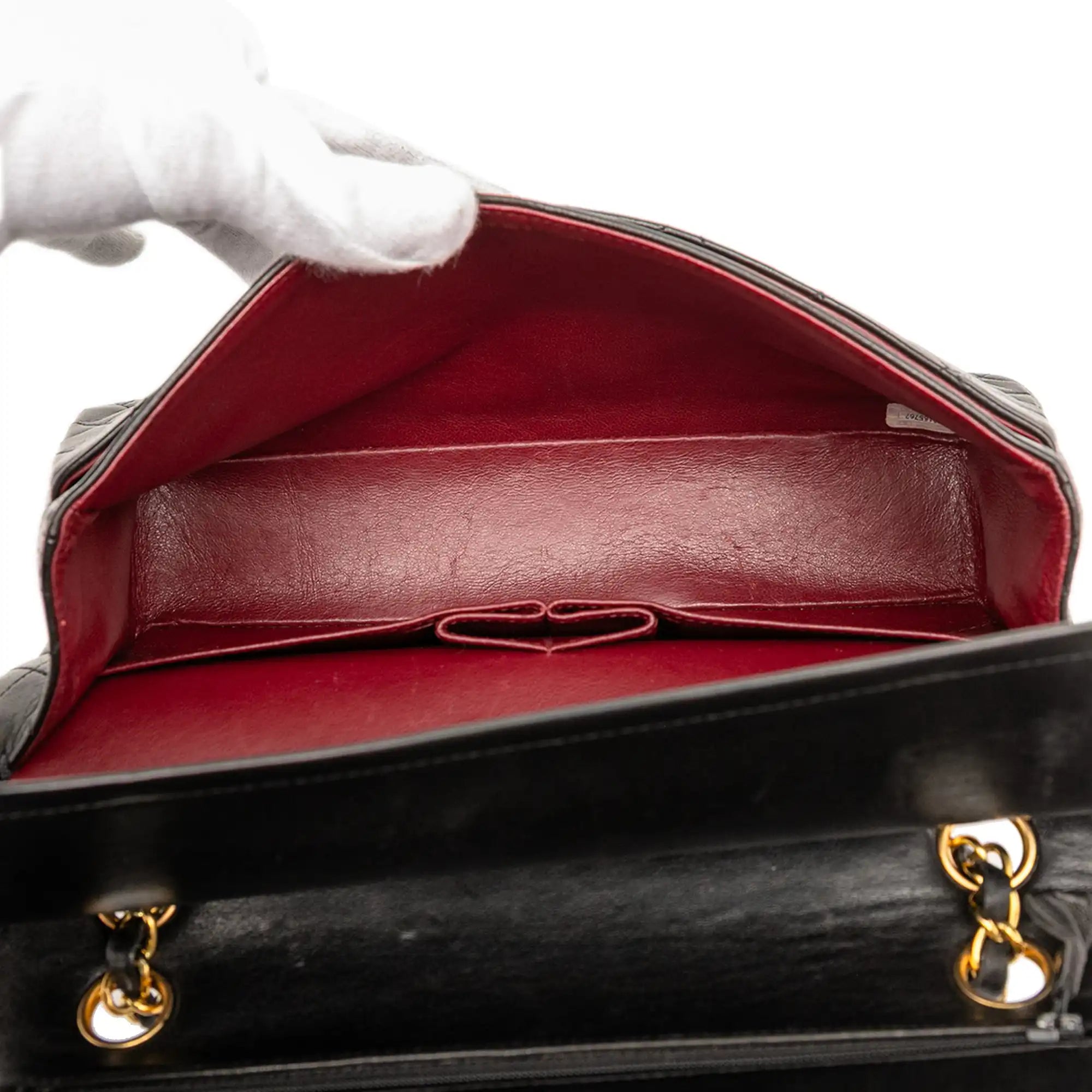 Chanel Classic Double Flap Medium Black Lambskin Gold