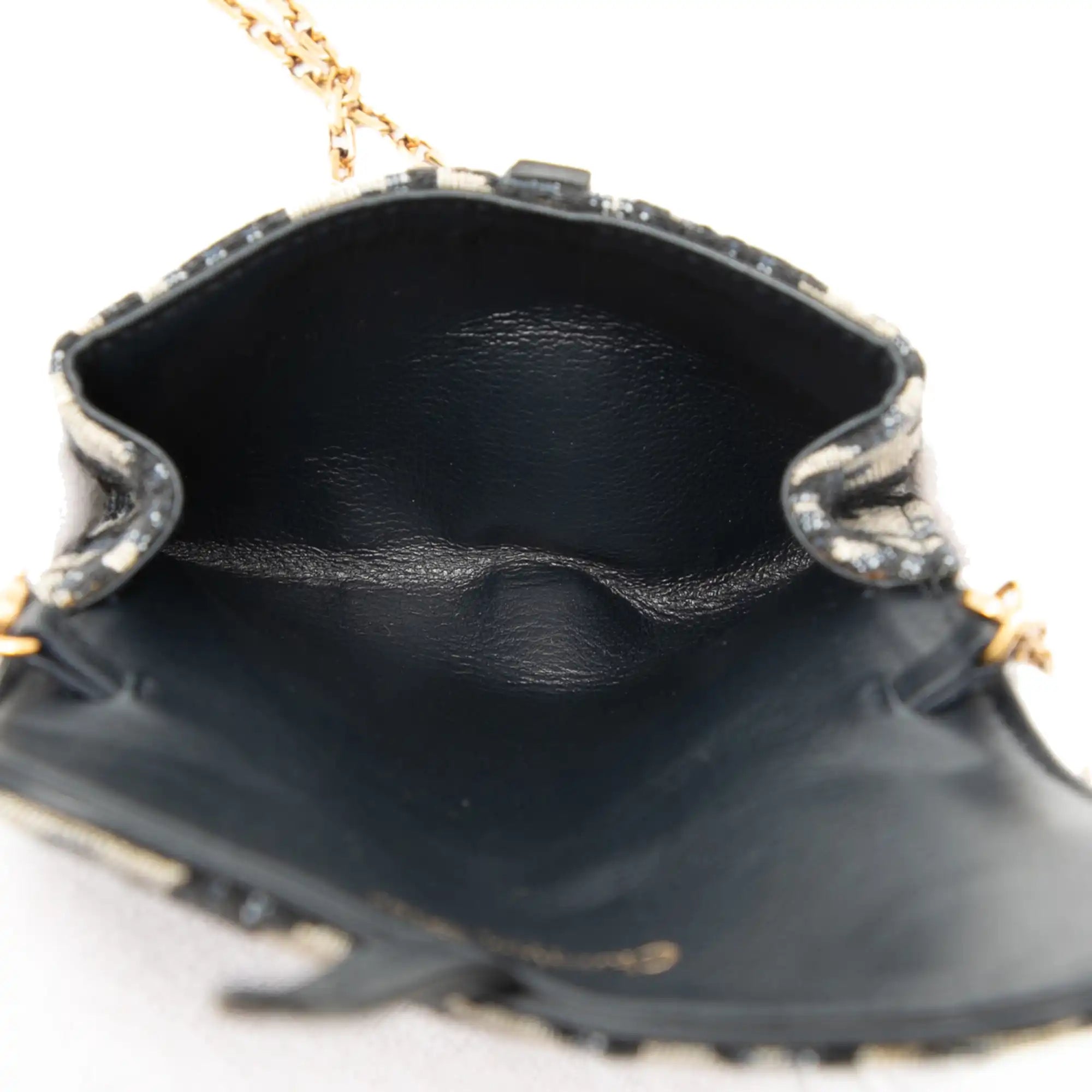 Dior Saddle Chain Pouch Nano Oblique Canvas