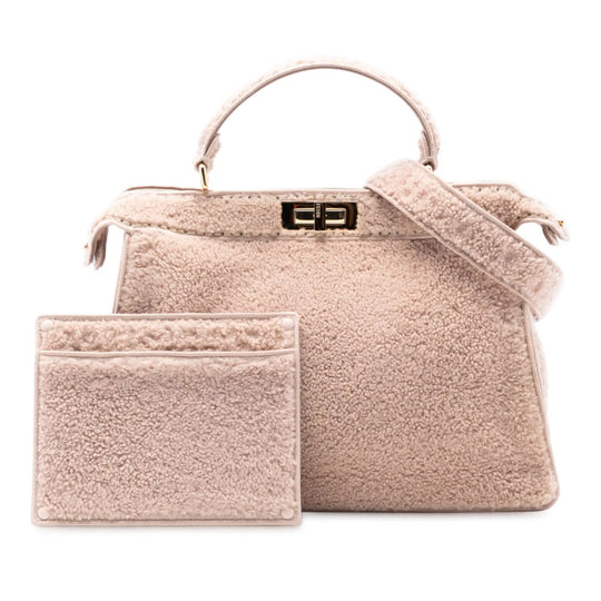 Fendi Peekaboo ISeeU Large Light Pink Shearling