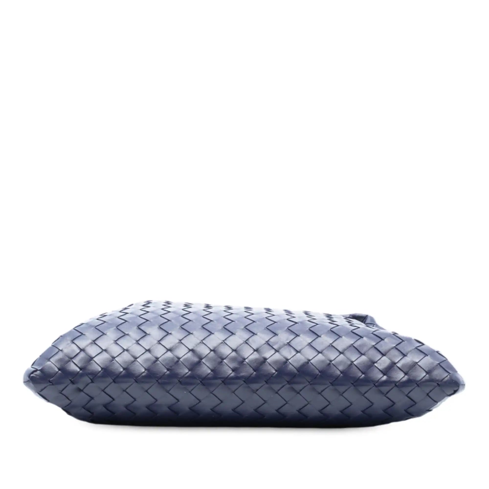 Bottega Veneta Hop Hobo Small Blue Intrecciato