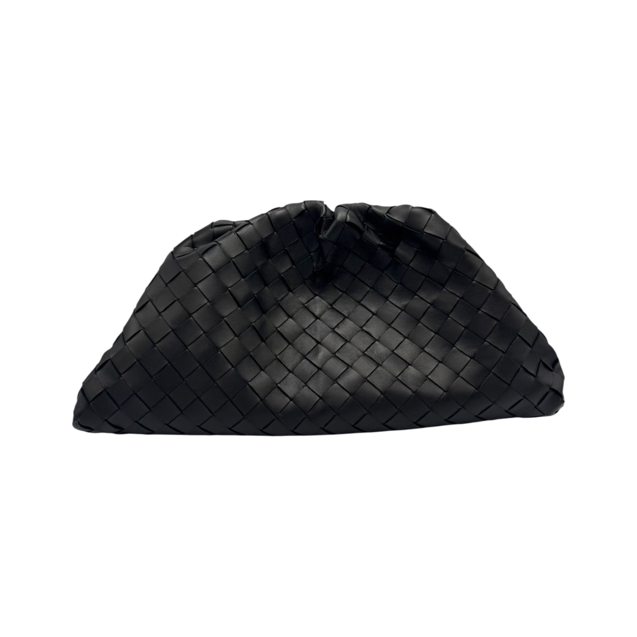 Bottega Veneta The Pouch Clutch Black Intrecciato