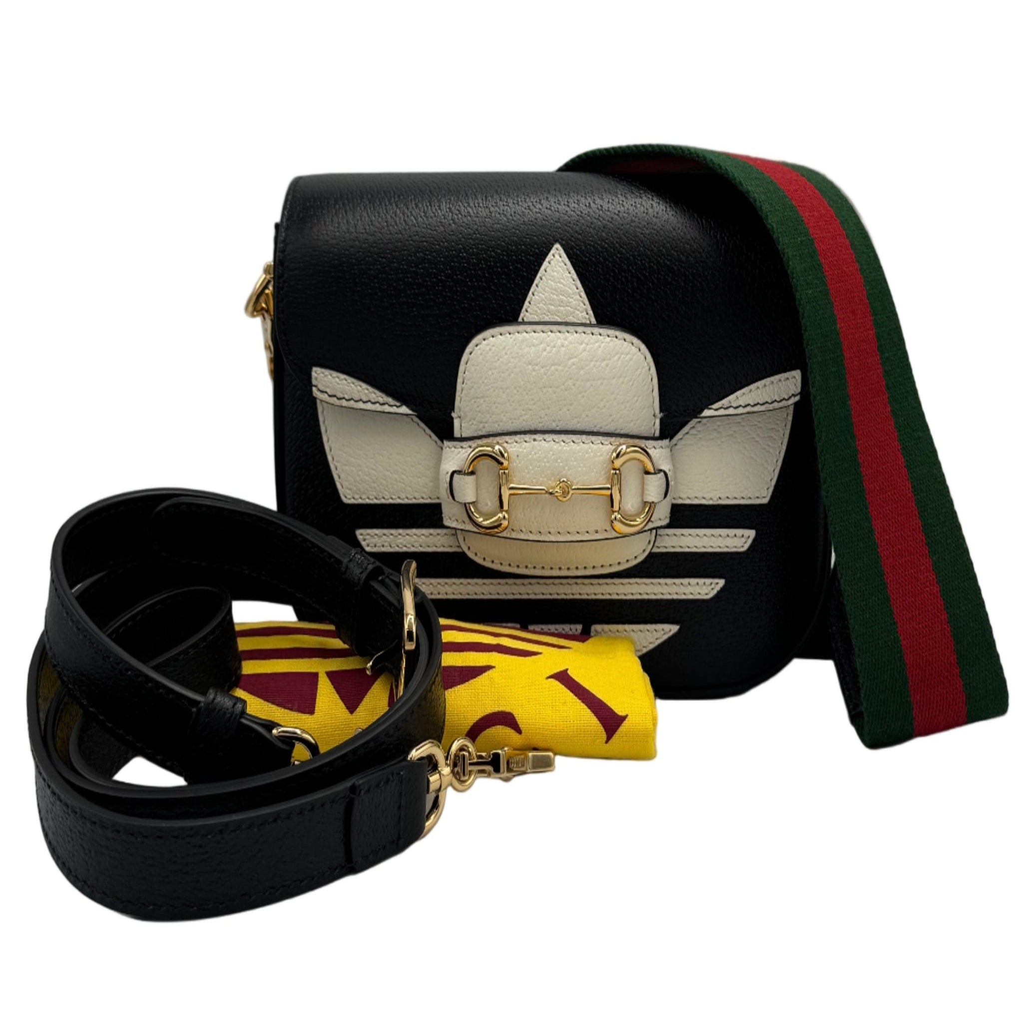 Gucci x Adidas Handbag Mini Brown Canvas