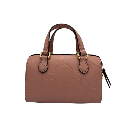 Gucci Boston Bag Mini Blooms GG Supreme Canvas