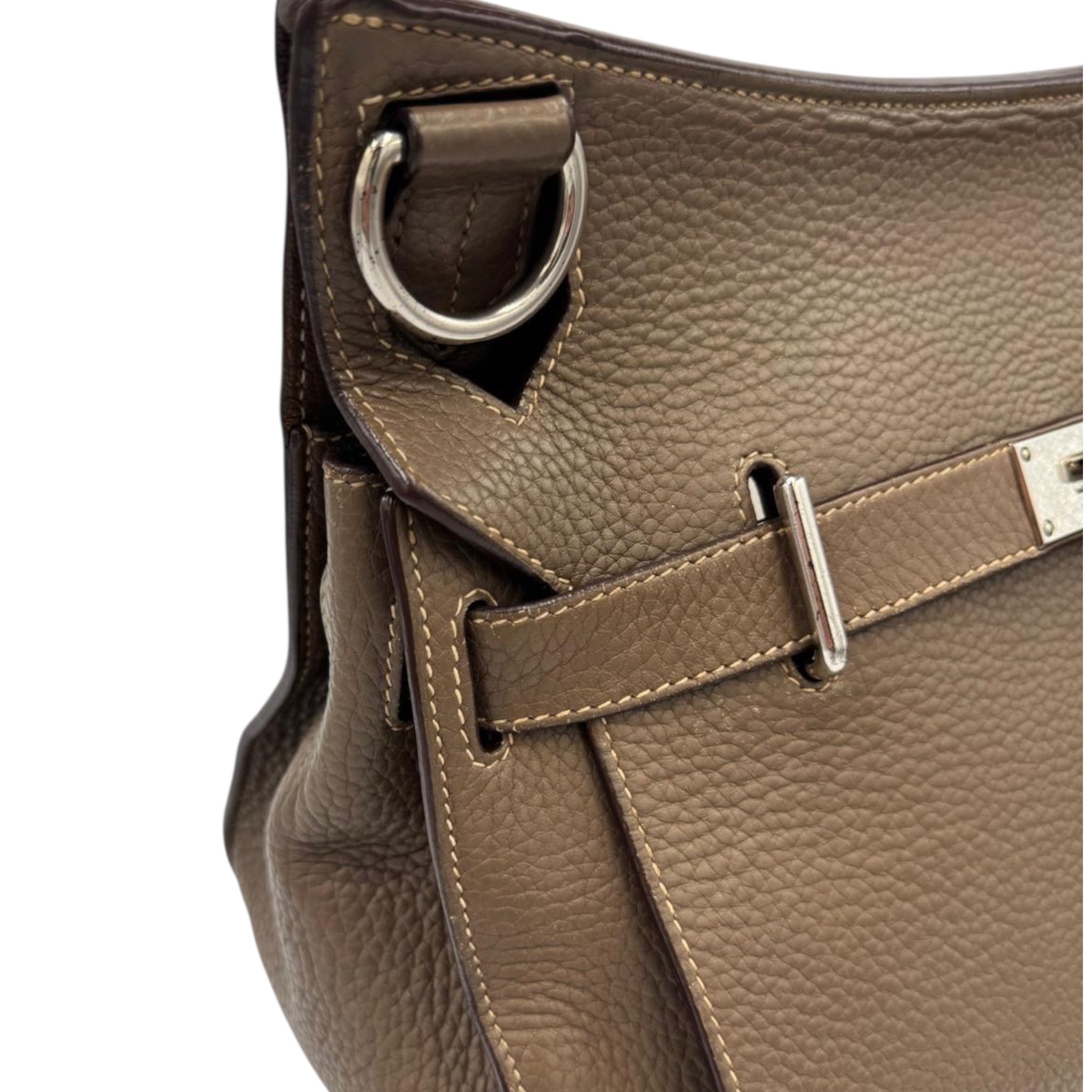 Hermès Jypsiere 34 Gray Clemence Palladium