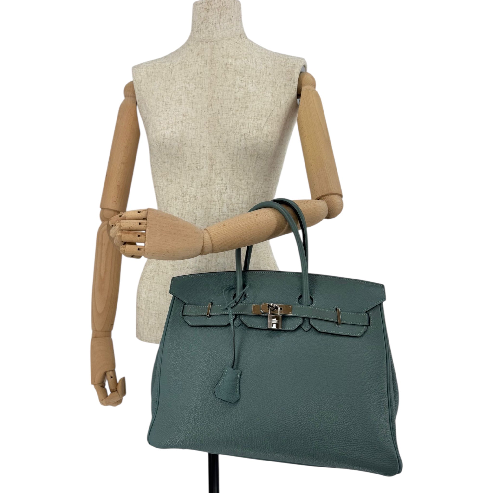 Hermès Birkin 35 Togo Bleu Lin Palladium