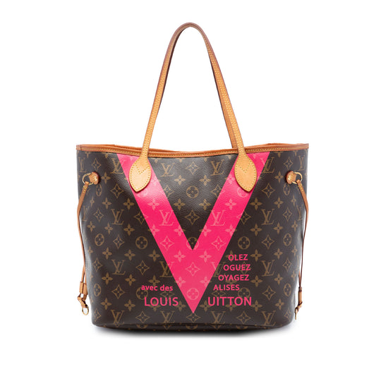 Louis Vuitton V Neverfull MM Monogram Canvas