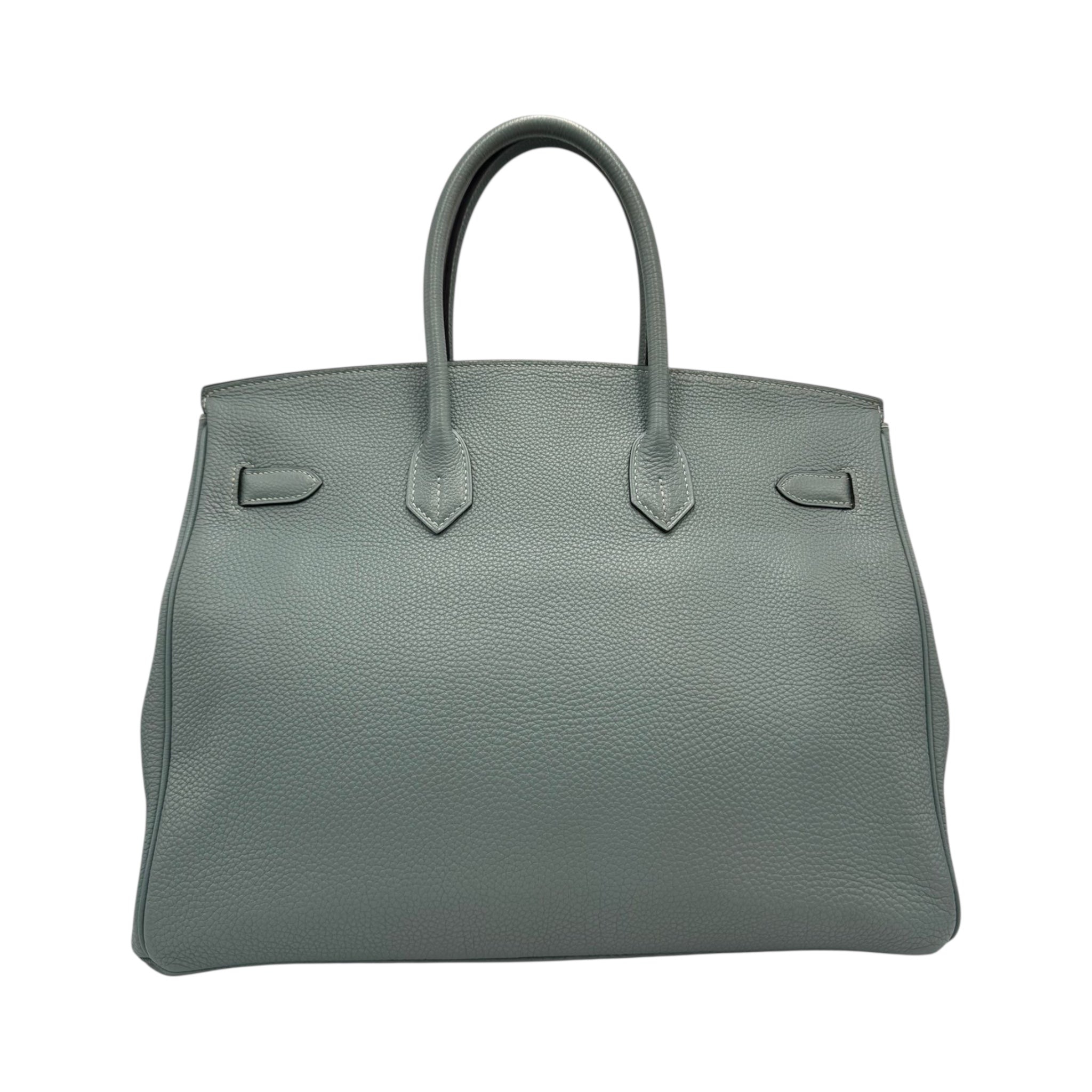 Hermès Birkin 35 Togo Bleu Lin Palladium