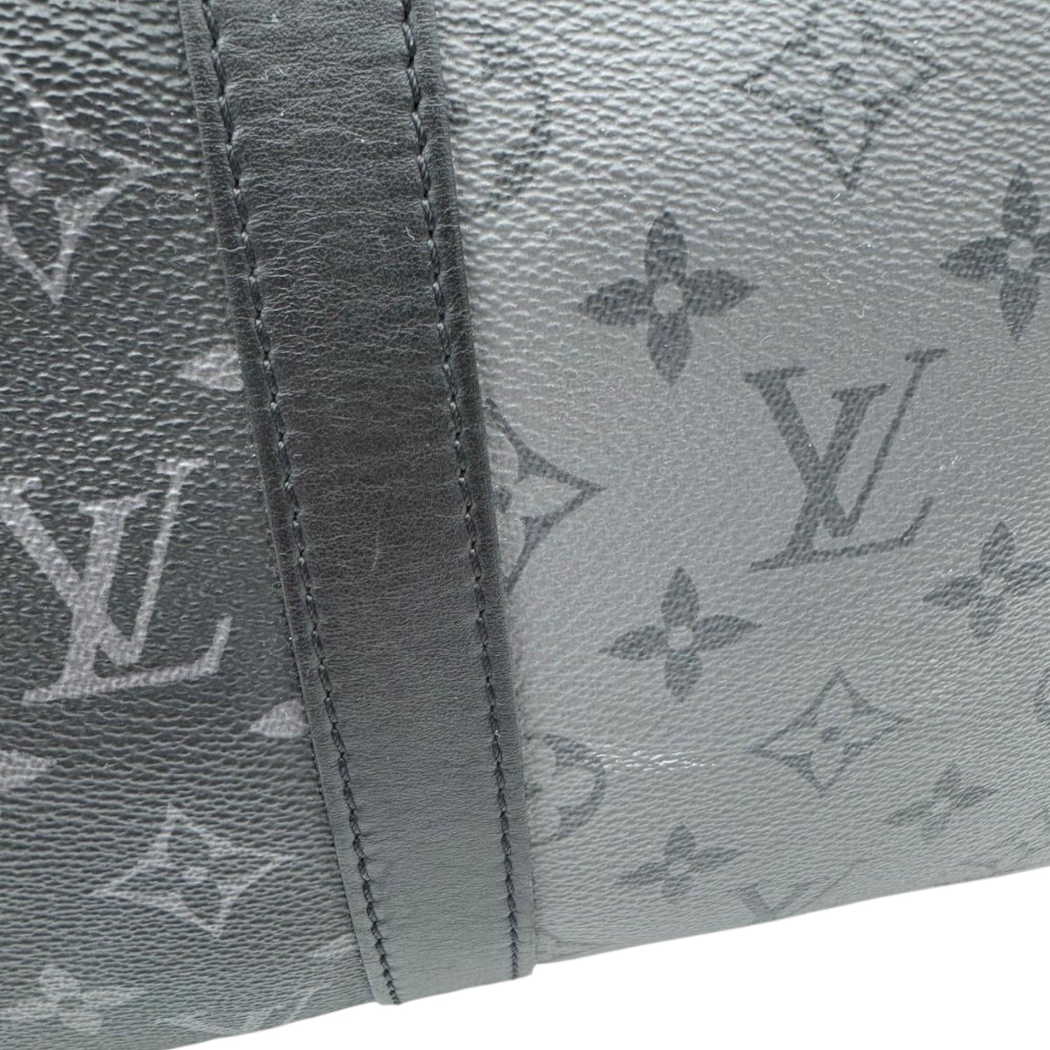 Louis Vuitton Keepall 50 Bandoulière Black Monogram Empreinte