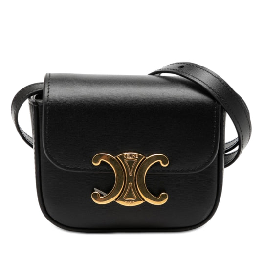 Celine Claude Mini Black Calfskin