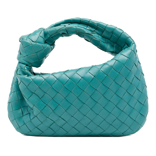 Bottega Veneta Intrecciato Jodie Mini Blue Nappa