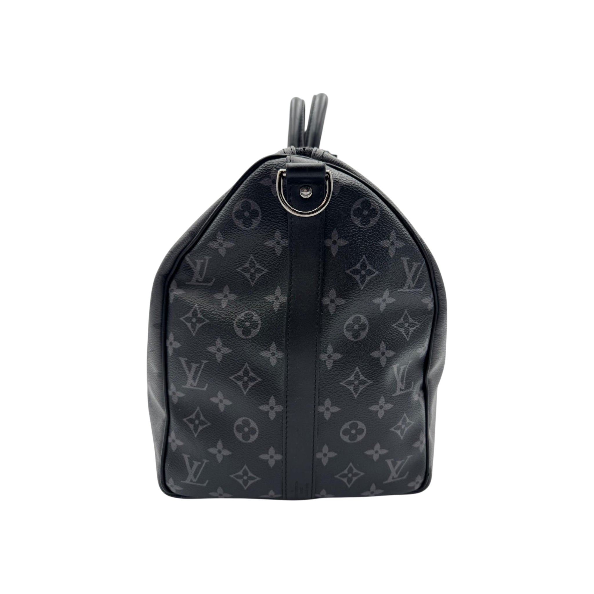Louis Vuitton Keepall 50 Bandoulière Black Monogram Empreinte