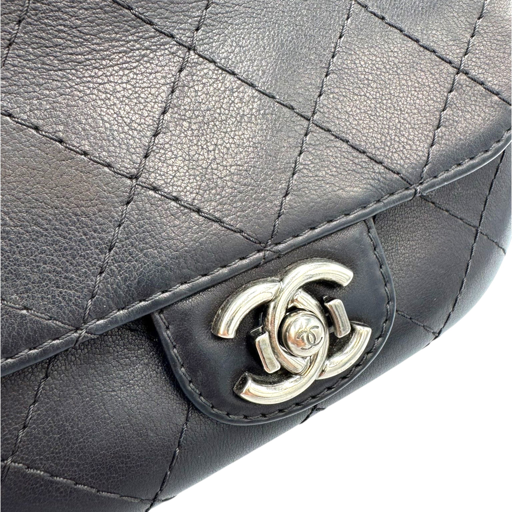 Chanel CC Camera Bag Mini Black Lambskin Gold