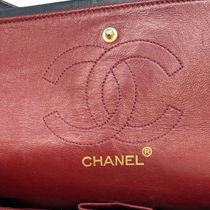 Chanel Classic Double Flap Small Blue Lambskin Gold