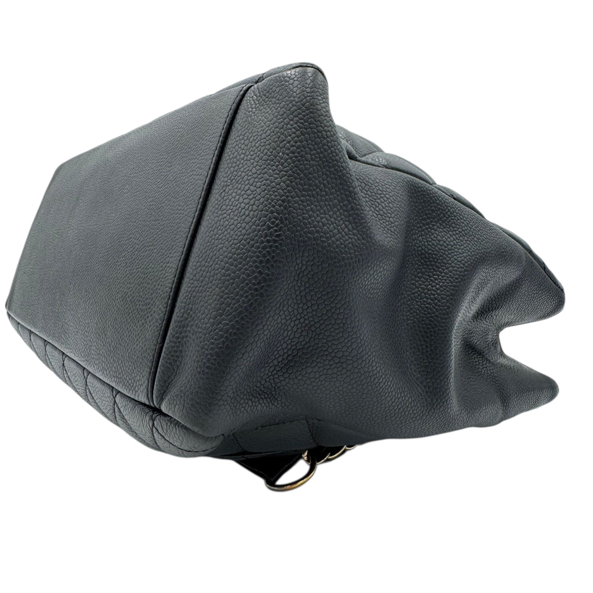 Chanel GST Black Caviar Gold