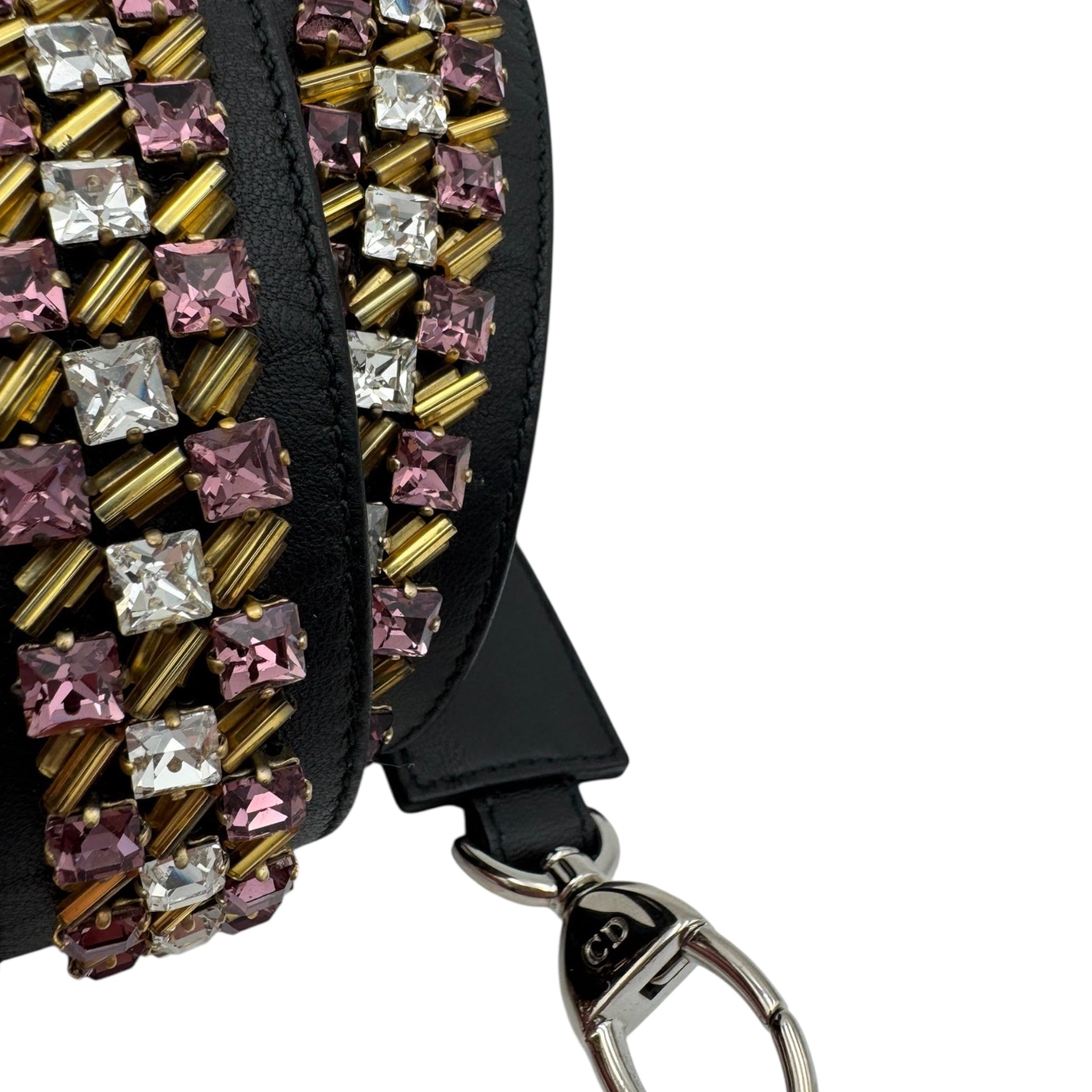 Dior Lady Dior Mini Black Studded Lambskin