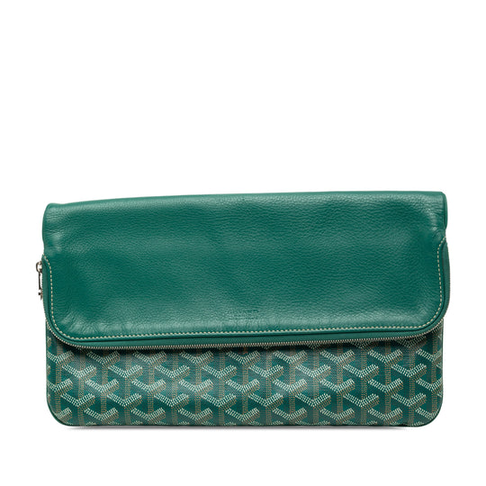 Goyard Sainte Marie MM Green Goyardine Coated Canvas