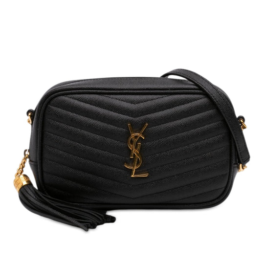 Saint Laurent Lou Camera Mini Black Calfskin Gold
