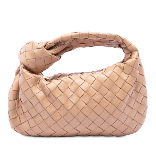 Bottega Veneta Jodie Mini Brown Intrecciato Nappa Leather