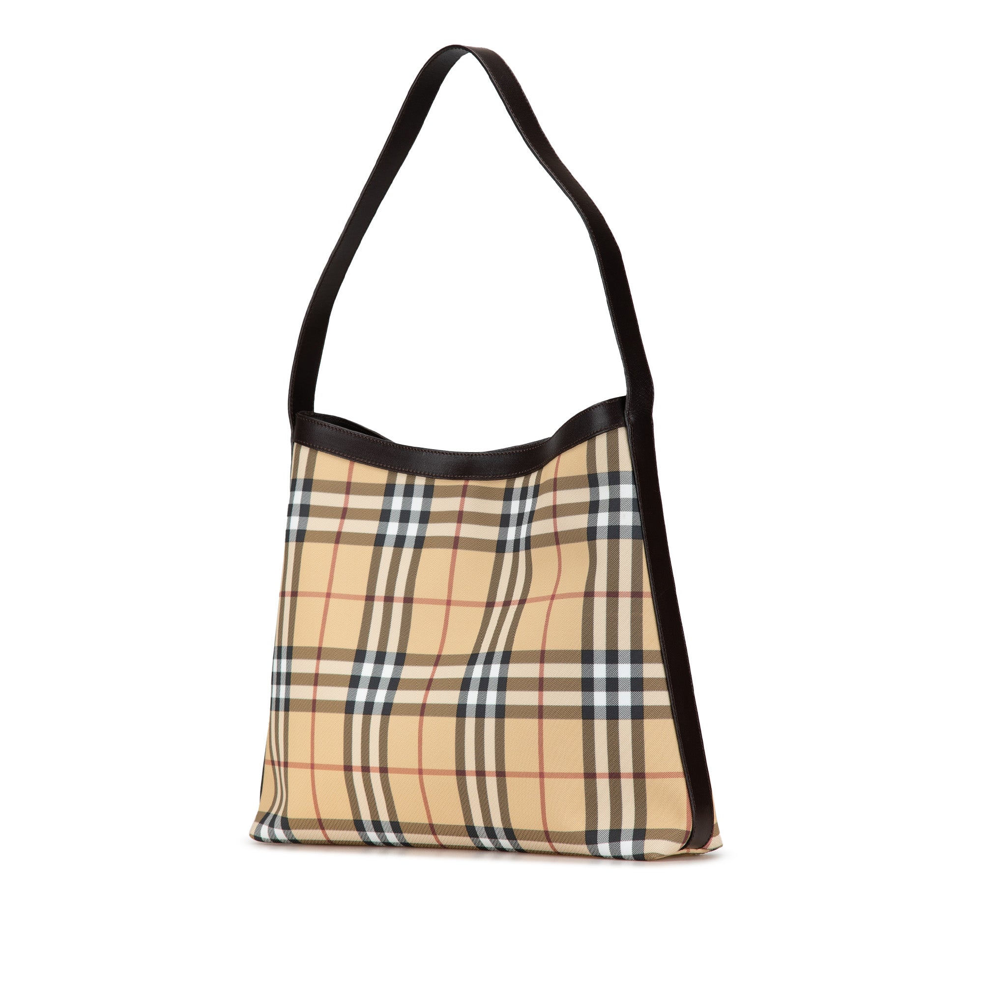 Burberry Shoulder Bag House Check Canvas