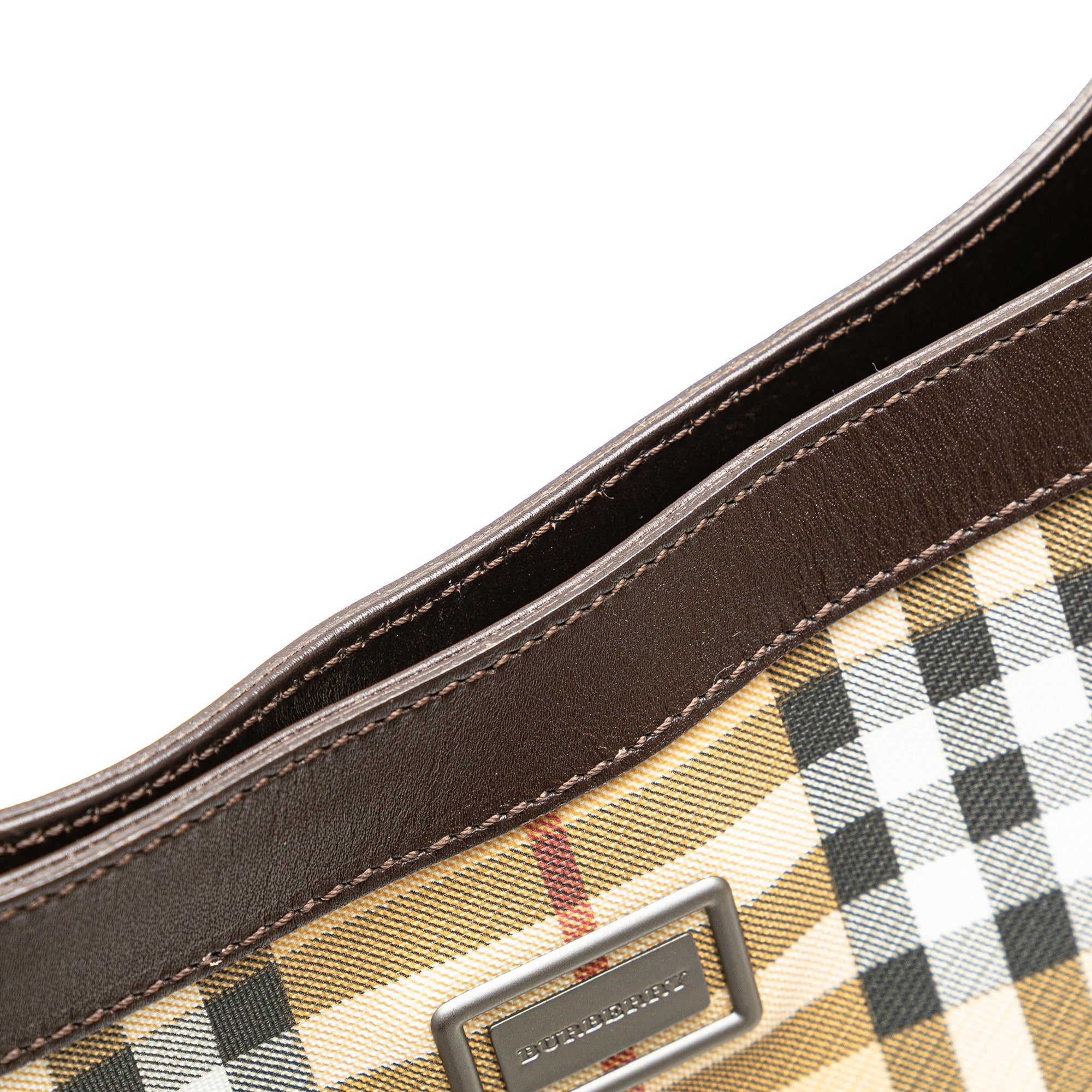 Burberry Shoulder Bag House Check Canvas