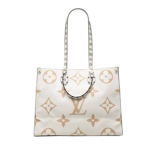 Louis Vuitton OnTheGo GM Green White Monogram Canvas