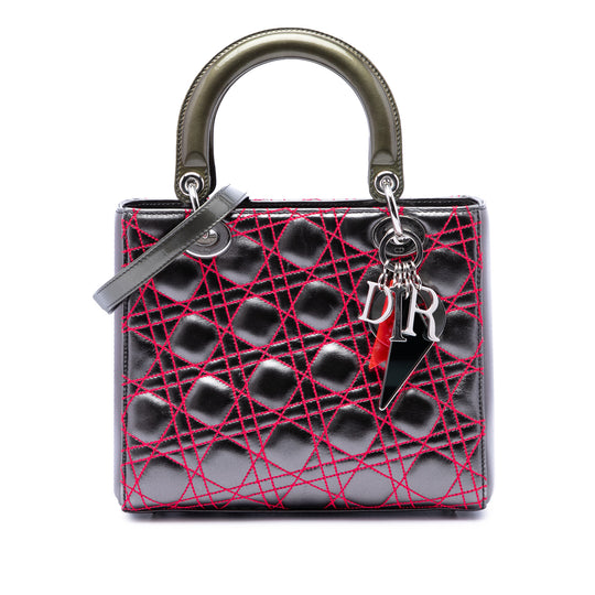 Dior Lady Dior Medium Grey Lambskin