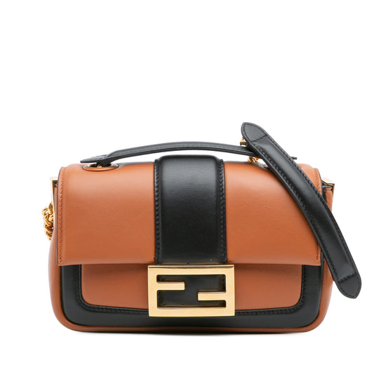 Fendi Apolo Chain Baguette Mini Black Nappa Leather