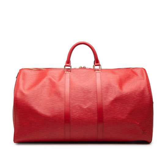 Louis Vuitton Keepall 55 Red Epi