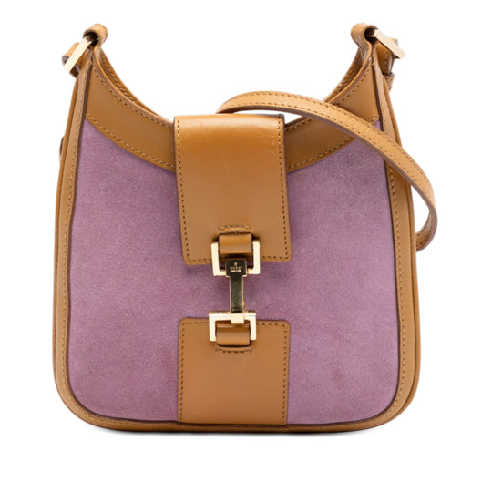 Gucci Jackie Brown Suede Calfskin
